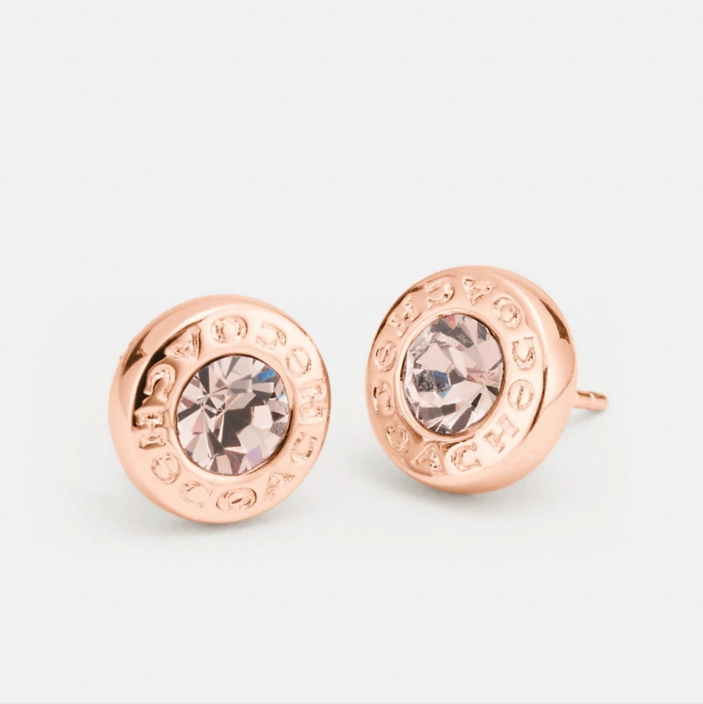 Coach Rose Gold Stud Earrings